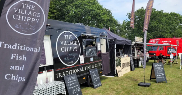 Event van with menus