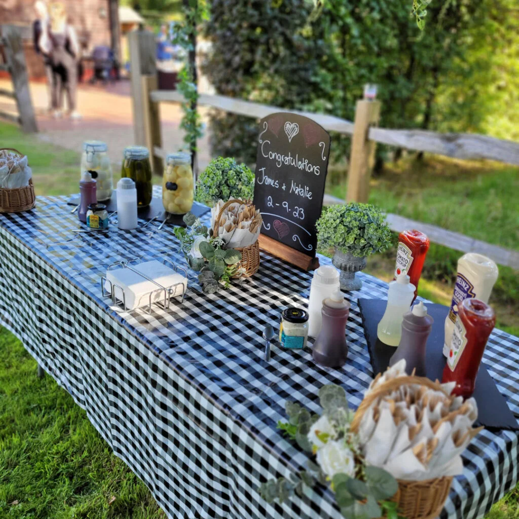 Wedding event table spread
